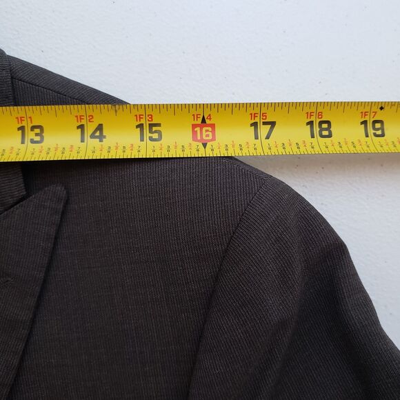 Banana Republic Sport Coat Men 38R Brown Marzotto Wool Slim Peak Jacket Blazer - Picture 15 of 16